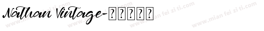 Nathan Vintage字体转换
